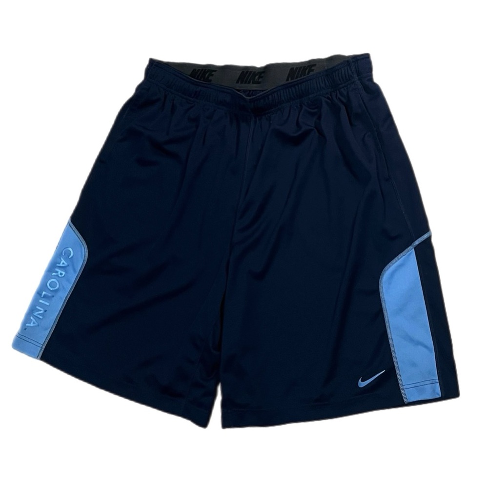 Used Nike UNC North Carolina Tar Heels Shorts Navy and Light Blue Size 3XL